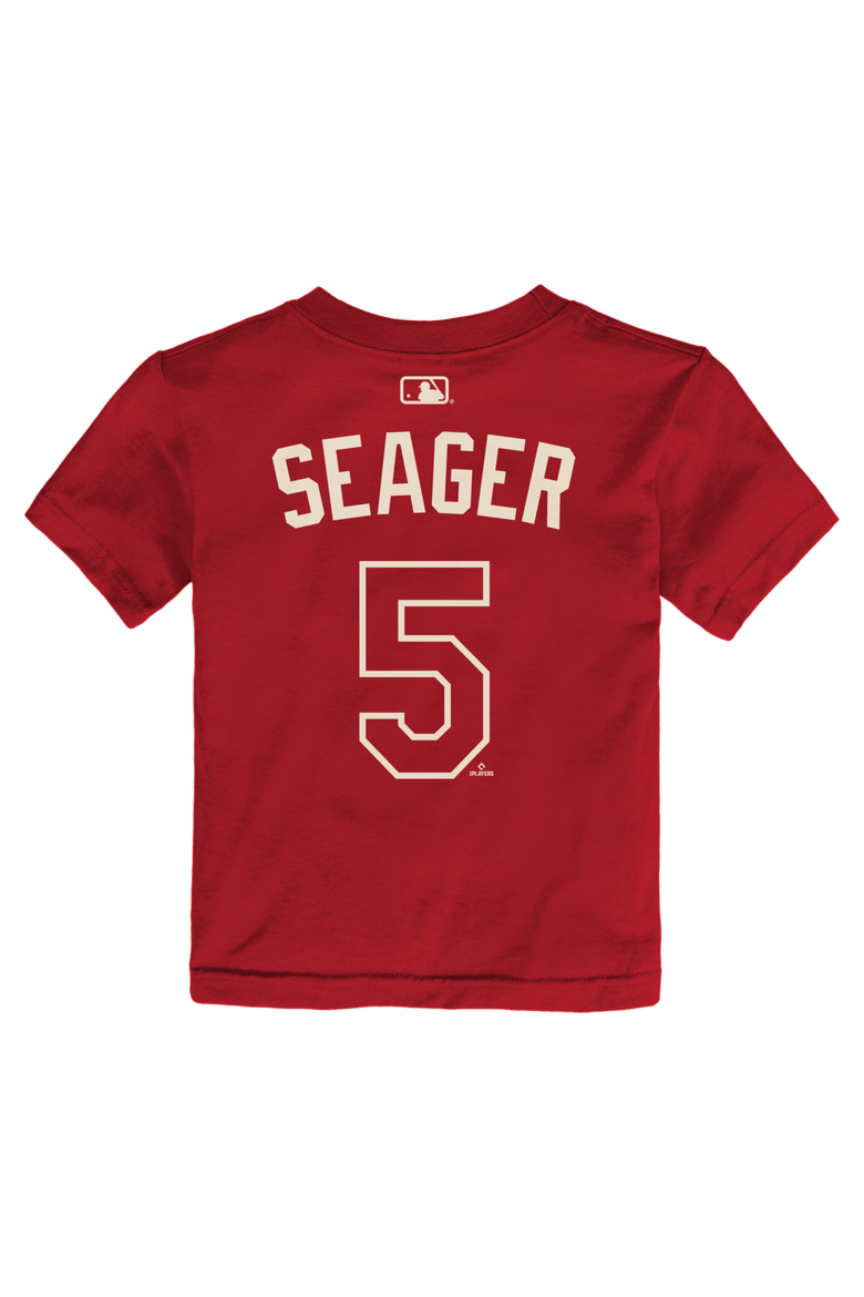 Toddler Nike Corey Seager Red Texas Rangers 2026 City Connect Name & Number T-Shirt, Alternate, color, Red