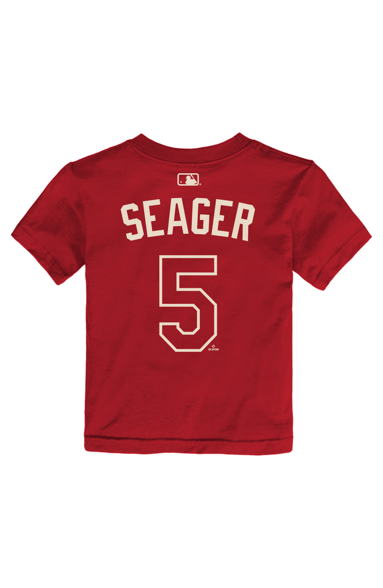 Nike Toddler Nike Corey Seager Red Texas Rangers 2026 City Connect Name & Number T-Shirt, Alternate, color, Red