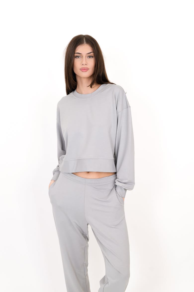 The Solace Crew Neck Pullover, Main, color, gray