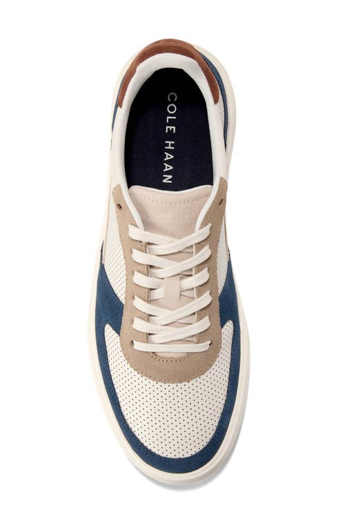 Cole Haan Men's Grand Crosscourt Daily Court Sneakers In Ivory/big Dipper/ivory