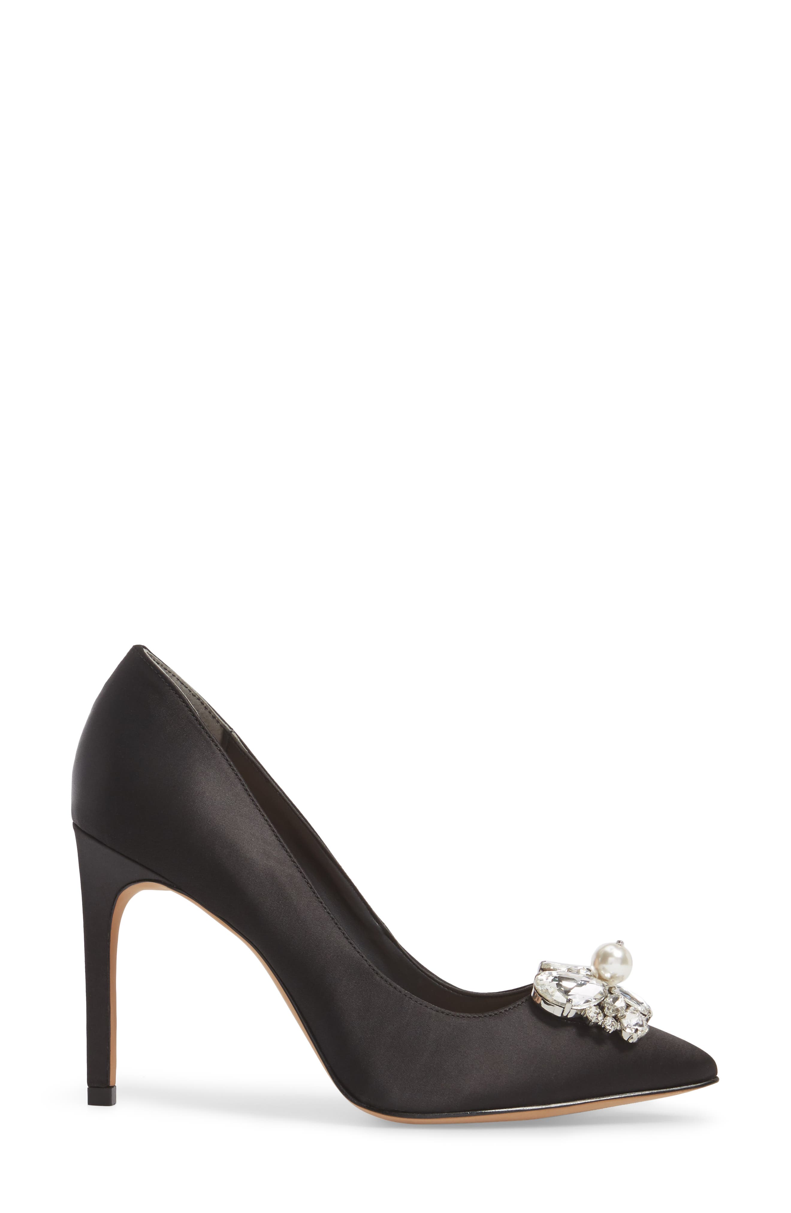 Avec Les Filles Chiara Embellished Pointy Toe Pump, Alternate, color, 