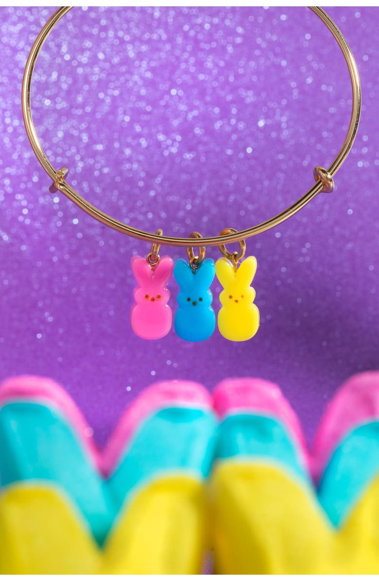 Alex and Ani PEEPS<sup>®</sup> Bunny Multi-Charm Bangle, Alternate, color, Gold
