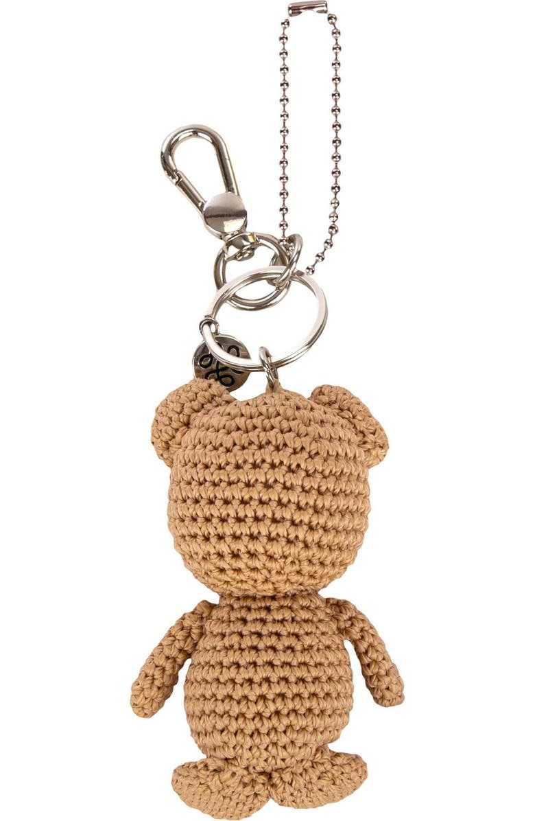 The Sak Yarnicharmz Hand Crochet Dangle - Teddy Bear, Alternate, color, Teddy Bear