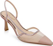 Jewel Badgley Mischka Tammy Slingback Half d'Orsay Cap Toe Pump