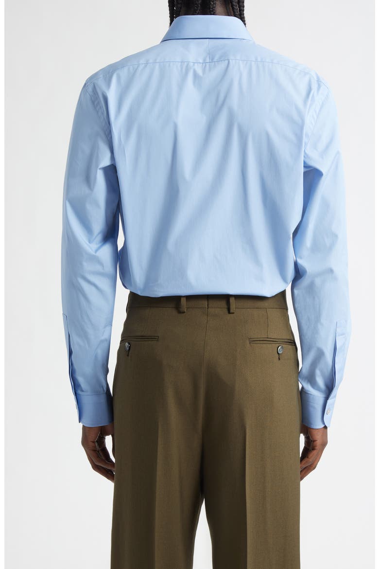 Cotton Poplin Button-Up Shirt, Alternate, color, PALE SKY