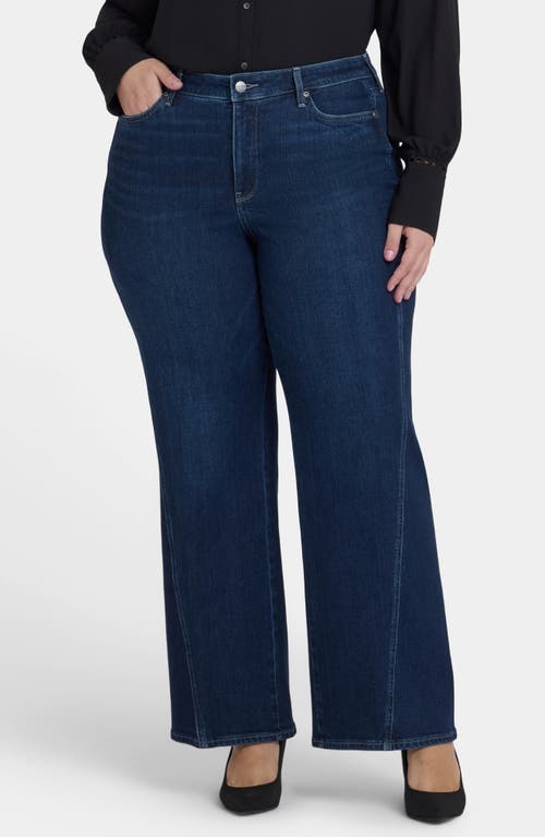 Nydj Marilyn High Waist Ankle Straight Leg Jeans In Blue