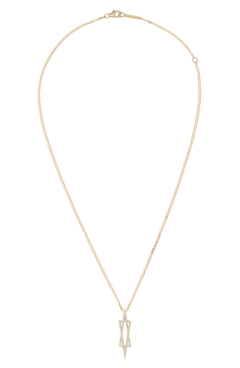 LANA Affinity 14K Gold Diamond Star of David Pendant Necklace, Main, color, Yellow