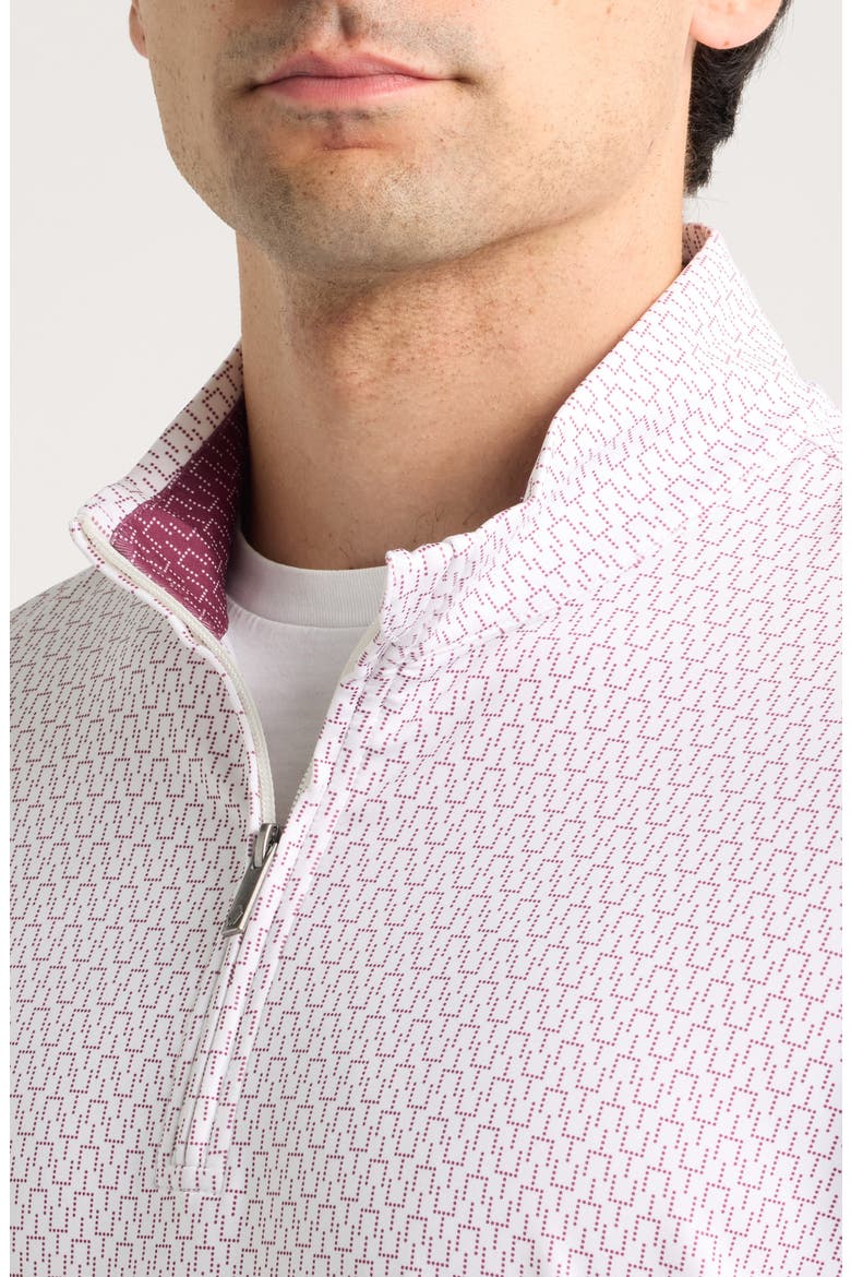 Game Day XC+™ Goal Post Print Quarter Zip Pullover, Alternate, color, BURGUNDY