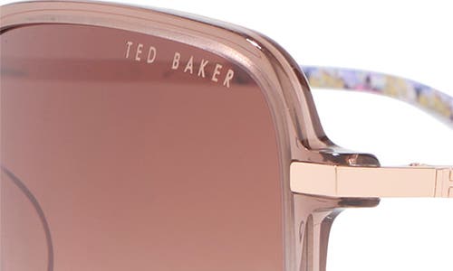 Ted Baker 57mm Gradient Square Sunglasses In Brown