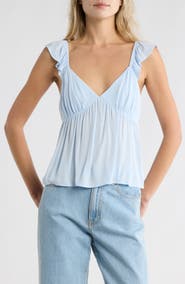 Abound Flutter Sleeve Babydoll Tank Top