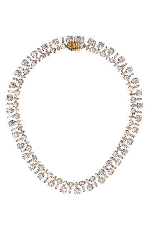 Stellar Bold Cubic Zirconia Collar Necklace