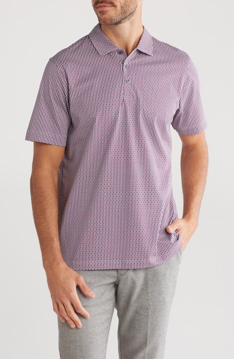Micro Dot Stretch Cotton Polo