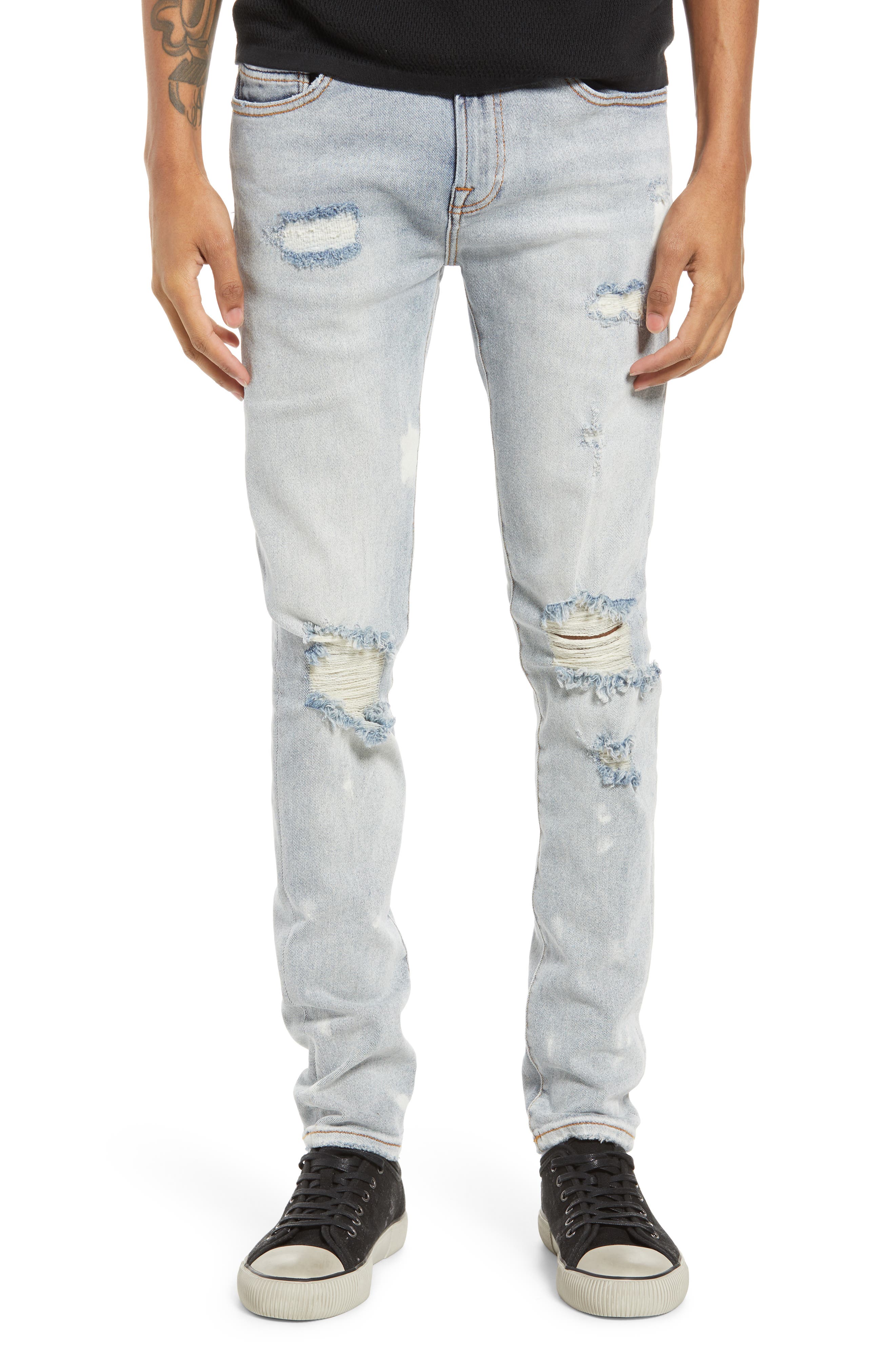 Cult of Individuality Punk Men's Ripped Super Skinny Jeans