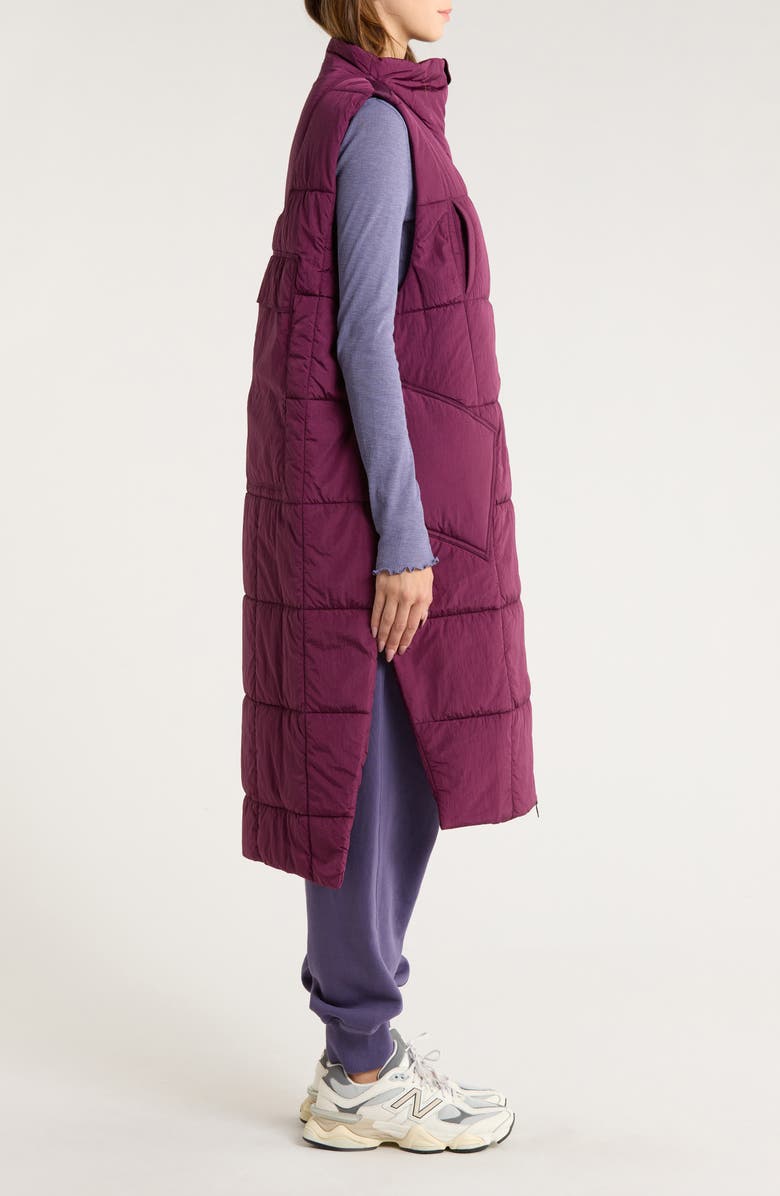 FP Movement by Free People On the Move Packable Vest, Alternate, color, Black Cherry