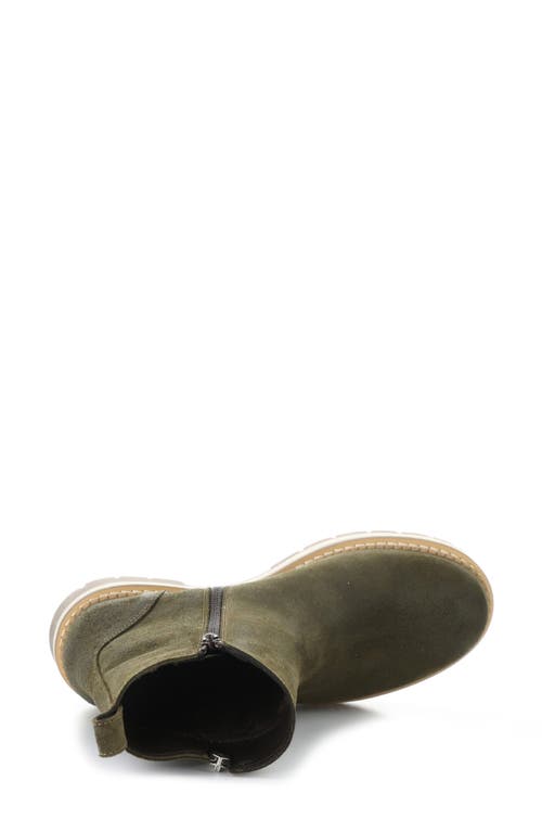 Bos. & Co. Among Waterproof Lug Sole Bootie In Green