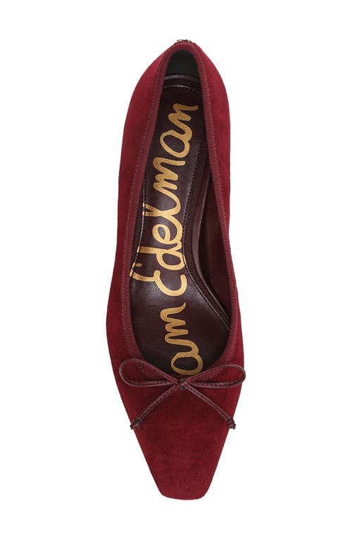 Sam Edelman Rinda Pump In Burgundy