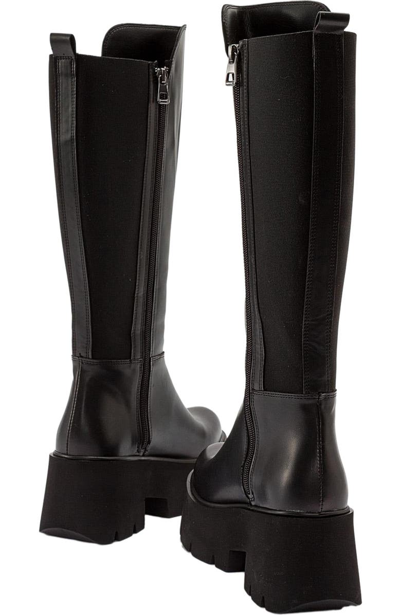 Prologue Shoes Solo Platform Boot, Alternate, color, Black Faux Leather