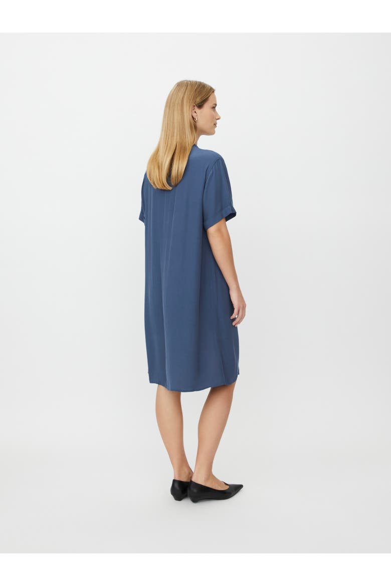 MaNysenna V-Neck Drape Detail Dress, Alternate, color, Ensign Blue