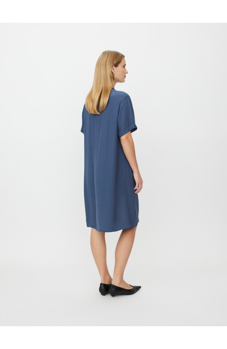 Masai Copenhagen MaNysenna V-Neck Drape Detail Dress, Alternate, color, Ensign Blue