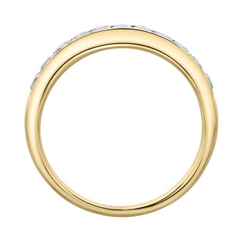 Luvmyjewelry Apex 14k Gold Round Diamond Studded Band Ring In Gold