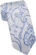 David Donahue Paisley Silk Tie