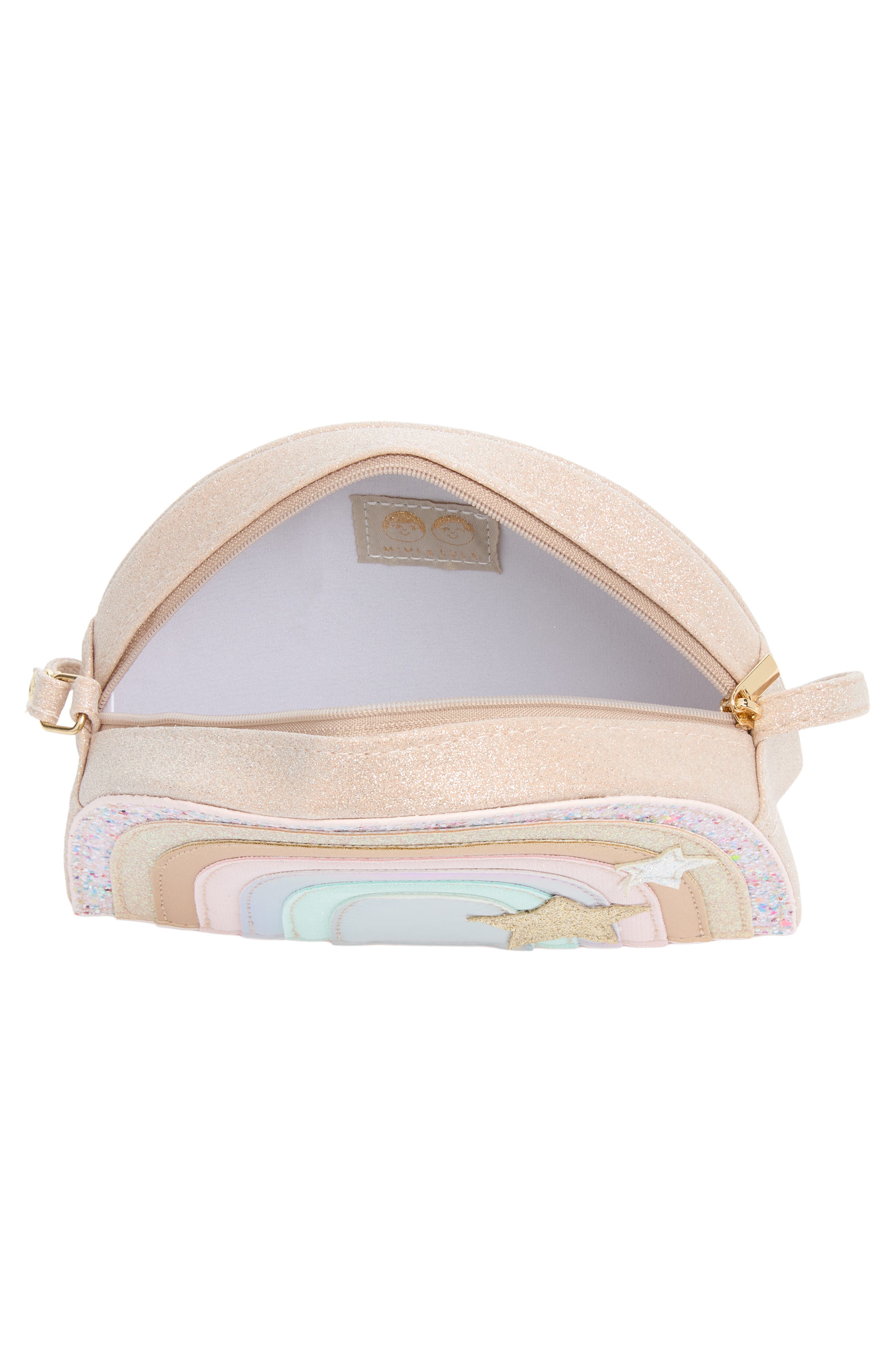 Kids' Dreamwish Rainbow Crossbody Bag, Alternate, color, PINK