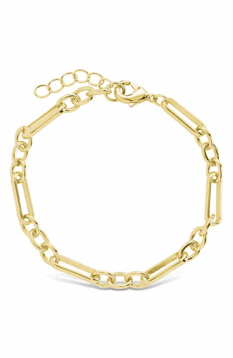Sterling Forever Bexley Mixed Link Chain Bracelet