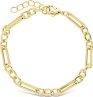 Sterling Forever Bexley Mixed Link Chain Bracelet