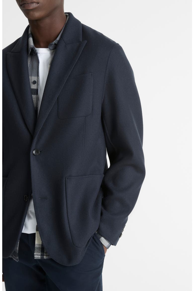 Splittable Wool Blend Sport Coat, Alternate, color, COASTAL