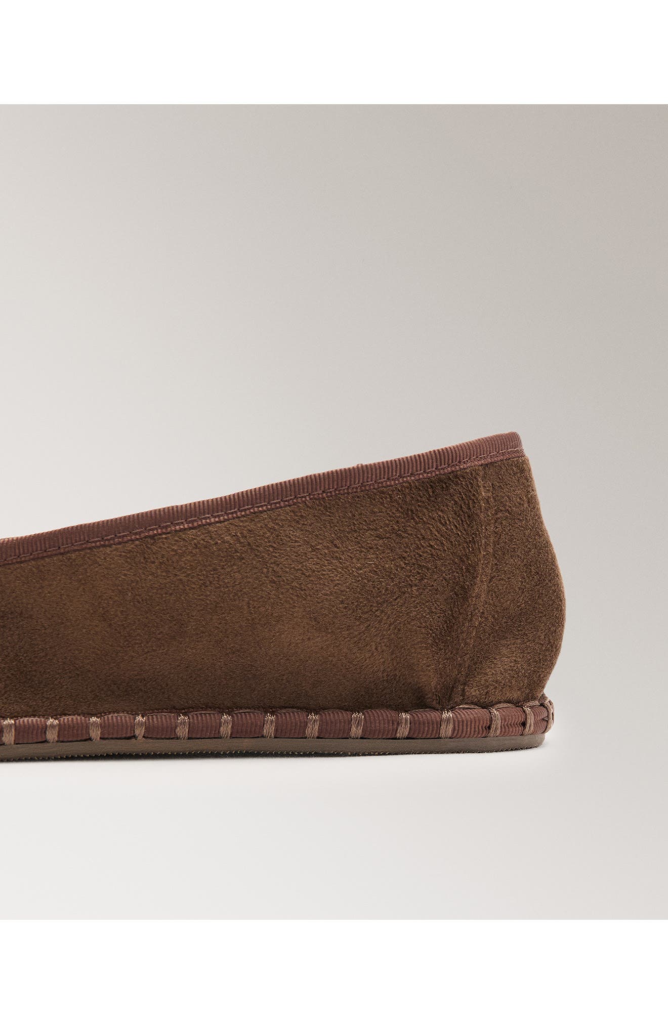 MANGO Velour Loafer, Alternate, color, Brown