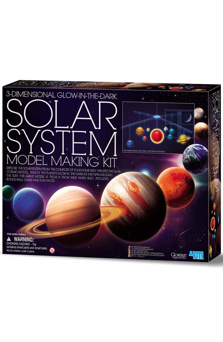 4M Solar System Model Making Kit 3D Planet Mobile, Main, color, Multicolored