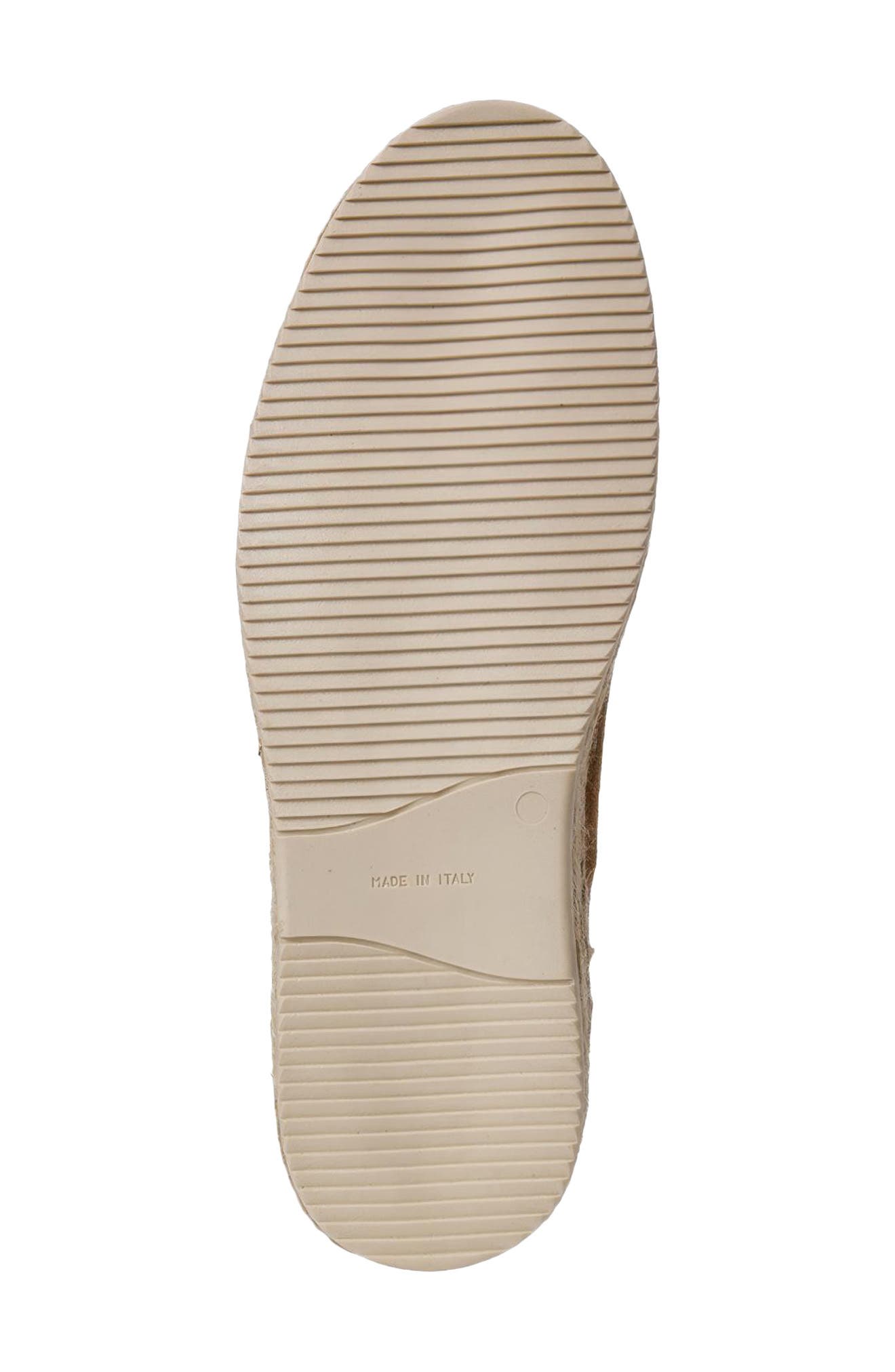 Mateo Leather Penny Loafer Espadrille, Alternate, color, COGNAC SUEDE