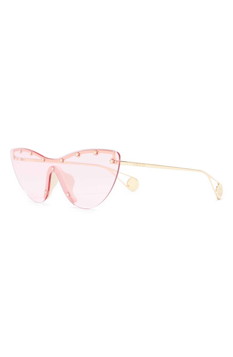 Gucci 99mm Rimless Cat Eye Sunglasses, Alternate, color,