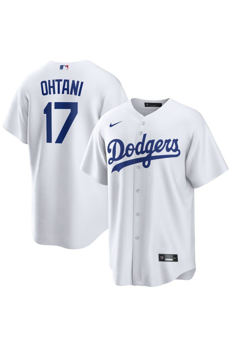 Men's Nike Shohei Ohtani White Los Angeles Dodgers Home Replica Player Jersey, Main, color, White