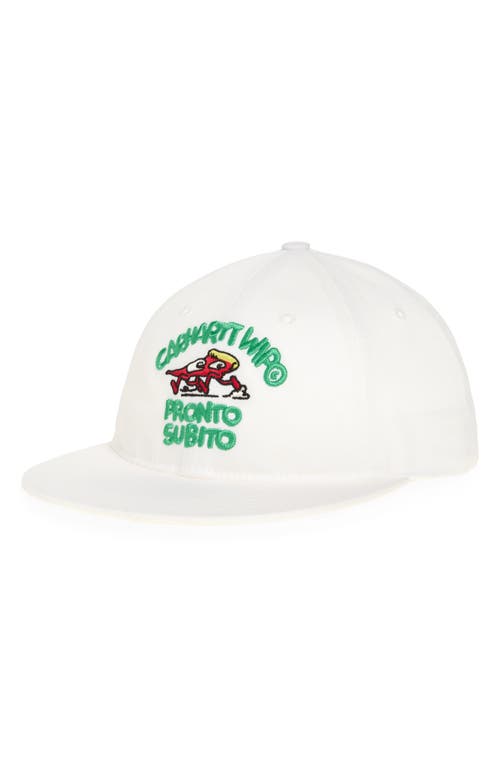 Carhartt Work In Progress Pronto Cotton Twill Adjustable Baseball Cap In White