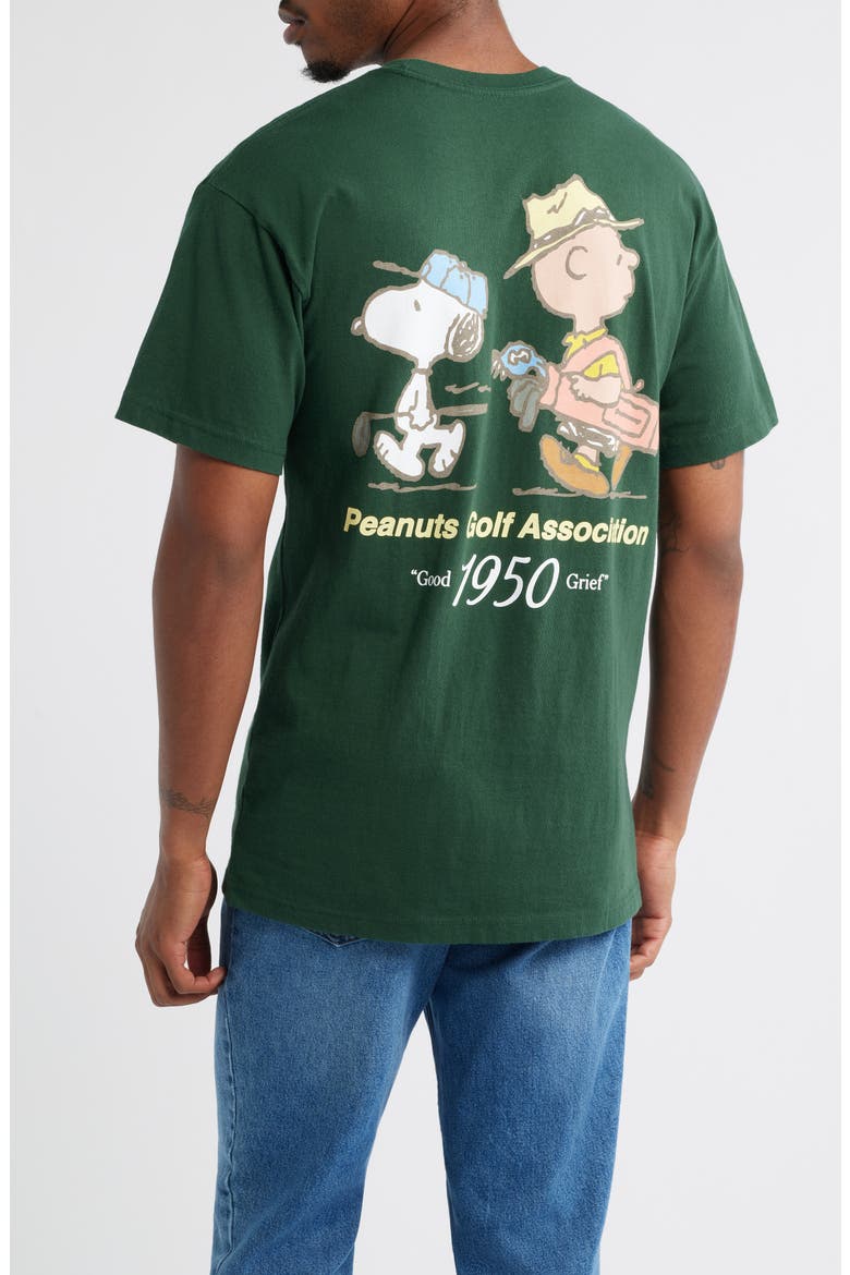 Peanuts Golf Associate Graphic T-Shirt, Alternate, color, FOREST