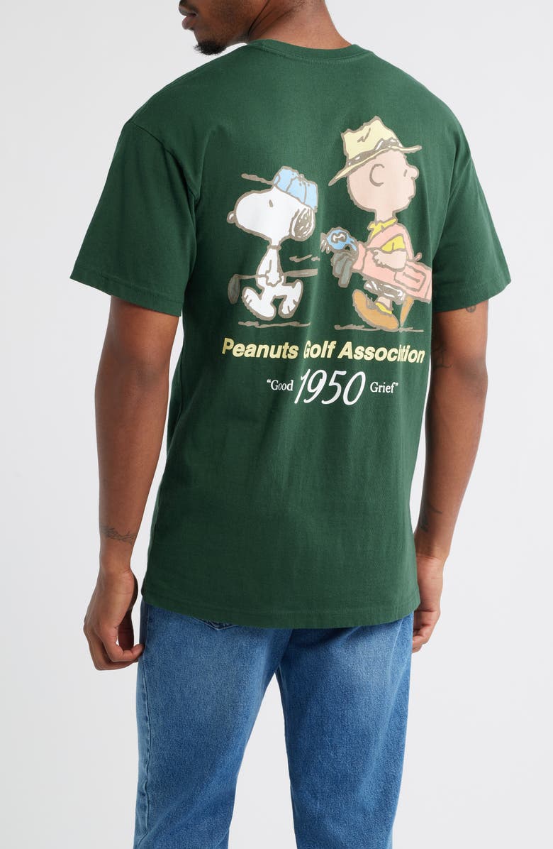 The Forecast Agency Peanuts Golf Associate Graphic T-Shirt, Alternate, color, Forest