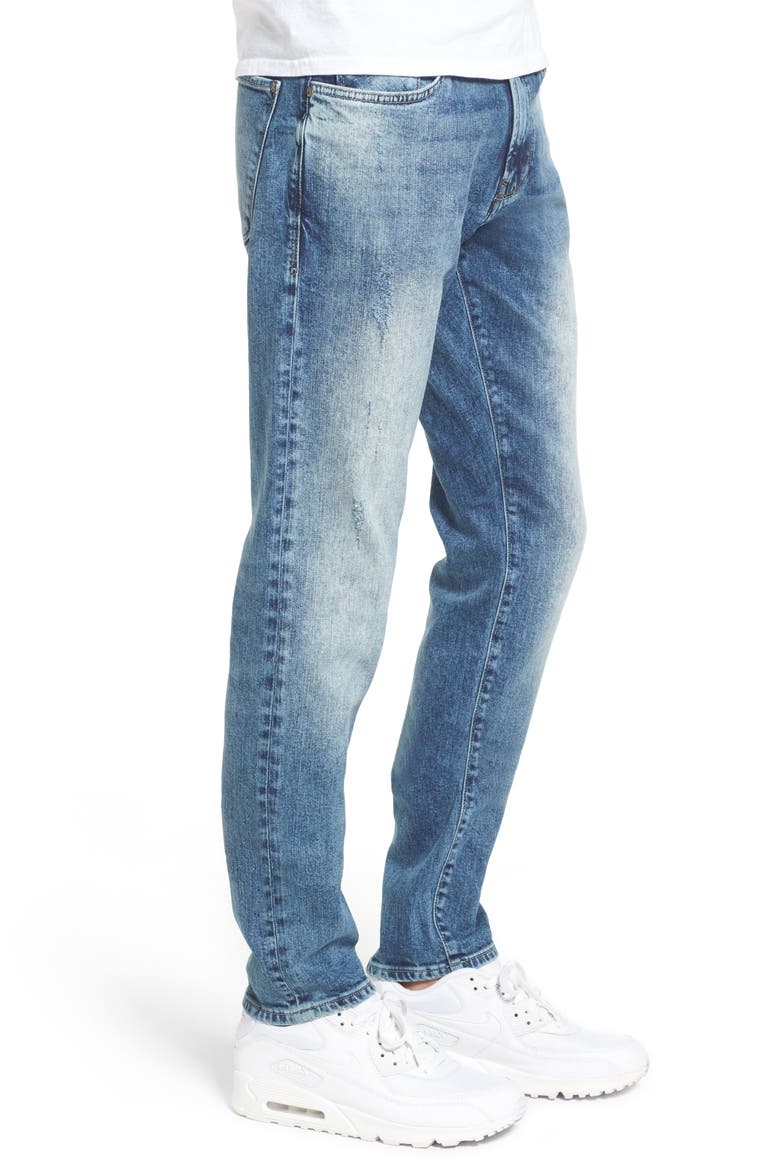 James Skinny Fit Jeans, Alternate, color, MID PATCHED RIPPED