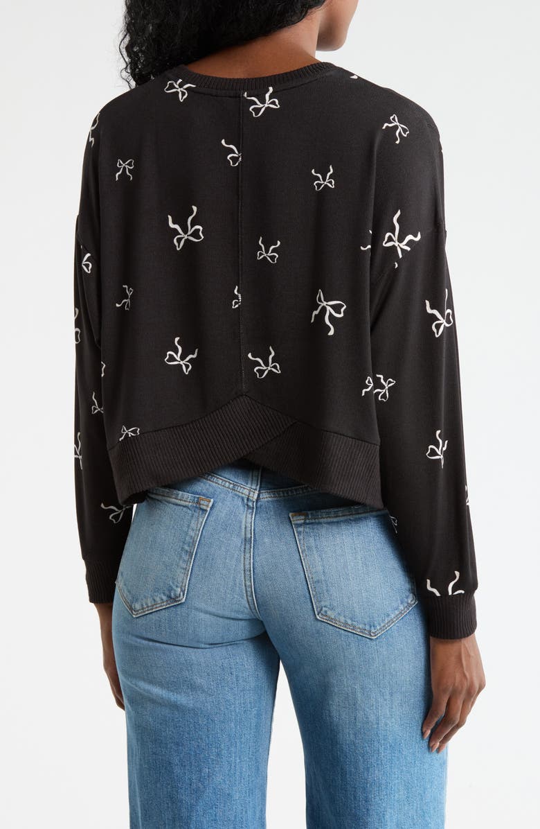 Lucky Brand Back Detail Top, Alternate, color, Black Multi Combo