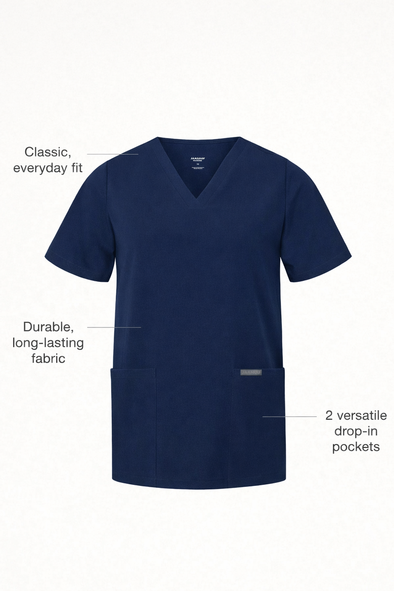 UltraSOFT Essential Comfort Women's 6-Pocket Scrub Set, Alternate, color, Navy