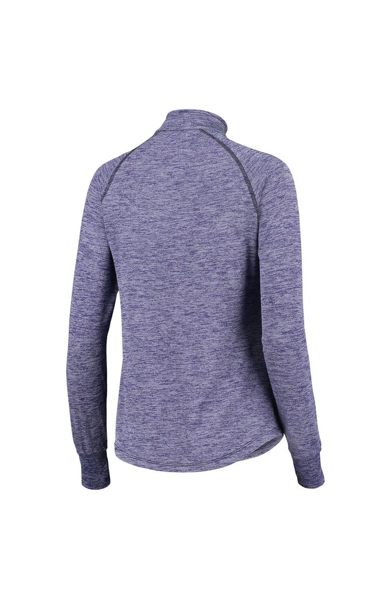 COLOSSEUM Women's Colosseum Purple Northwestern Wildcats Bikram Lightweight Fitted Quarter-Zip Long Sleeve Top, Alternate, color,