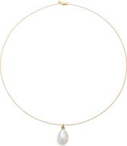 Monica Vinader Nura Baroque Pearl Pendant Necklace