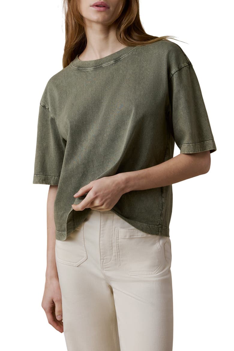Vintage Inspired Cotton T-Shirt, Main, color, ISLAND OLIVE