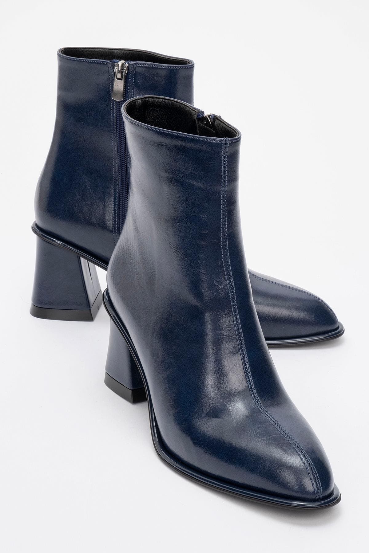 Navy Faux Leather