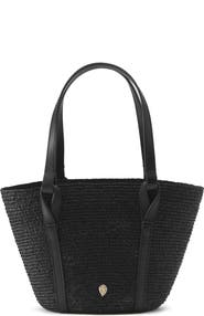 Helen Kaminski Mini Bisou Raffia Basket Tote