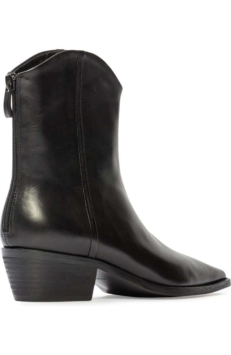 BLACK SUEDE STUDIO Reed Pointed Toe Western Boot, Alternate, color, Black