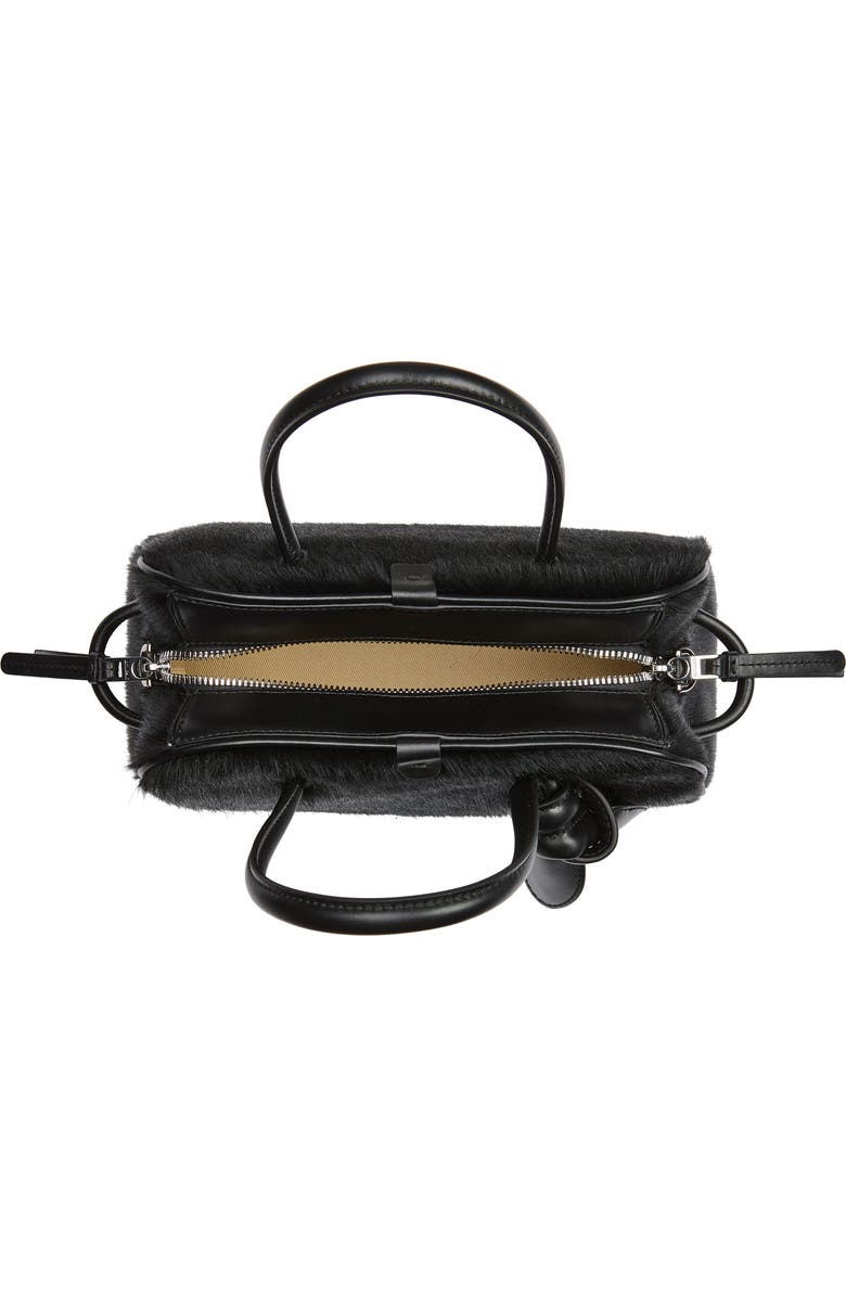 Jacquemus Le Petit Turismo Genuine Calf Hair Crossbody Bag, Alternate, color, Black 990