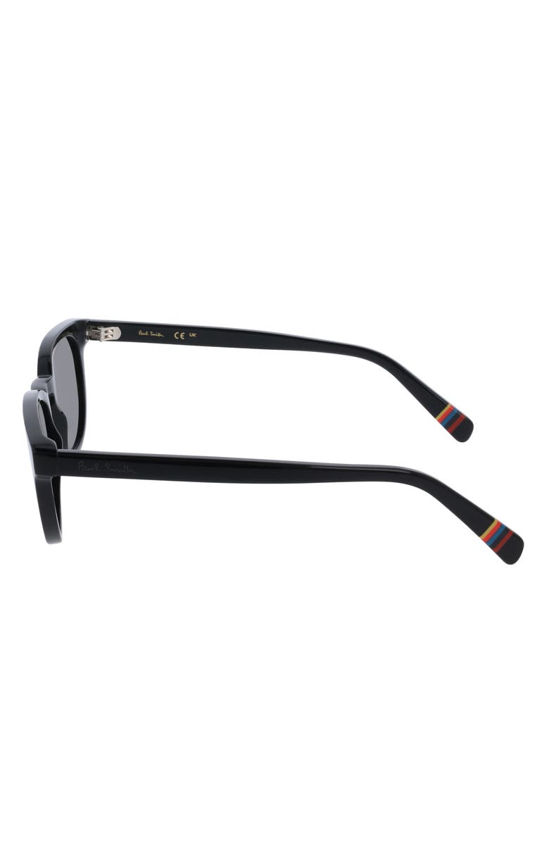 Paul Smith 52mm Oval Sunglasses, Alternate, color, Black