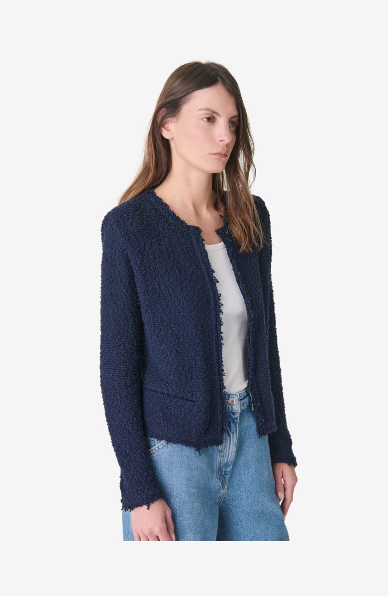 IRO Shavani Classic Fringed Jacket, Alternate, color, Anchor Blue