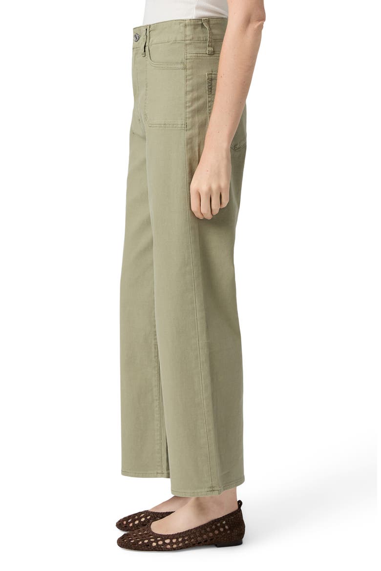 Anessa High Waist Wide Leg Utility Jeans, Alternate, color, VINTAGE OAK MOSS